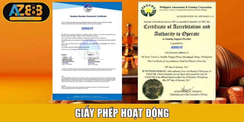 Giấy phép hoạt động